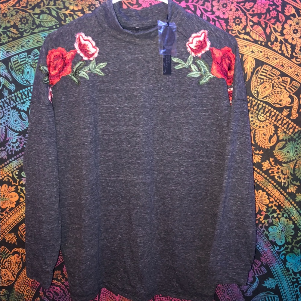 Long Sleeved Flower Shirt